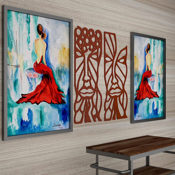 Tribal Art Quality Wooden Wall Hanging