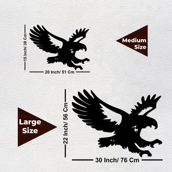 Black Eagle Design Premium Quality Wooden Wall Hanging