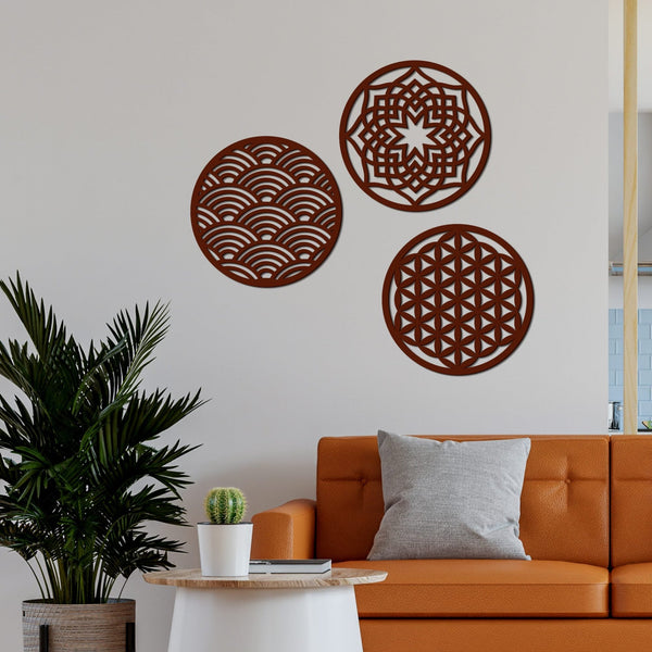 Geometric Circles Premium Wooden Wall Hanging – Modern Elegance Meets Timeless Craft
