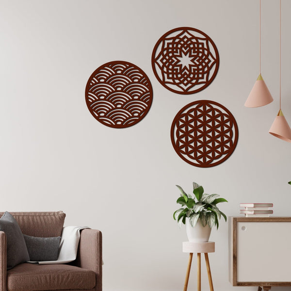 Geometric Circles Premium Wooden Wall Hanging – Modern Elegance Meets Timeless Craft