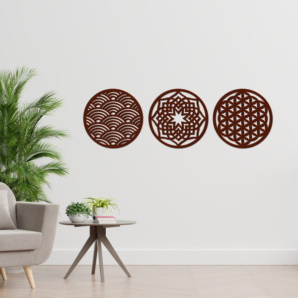 Geometric Circles Premium Wooden Wall Hanging – Modern Elegance Meets Timeless Craft