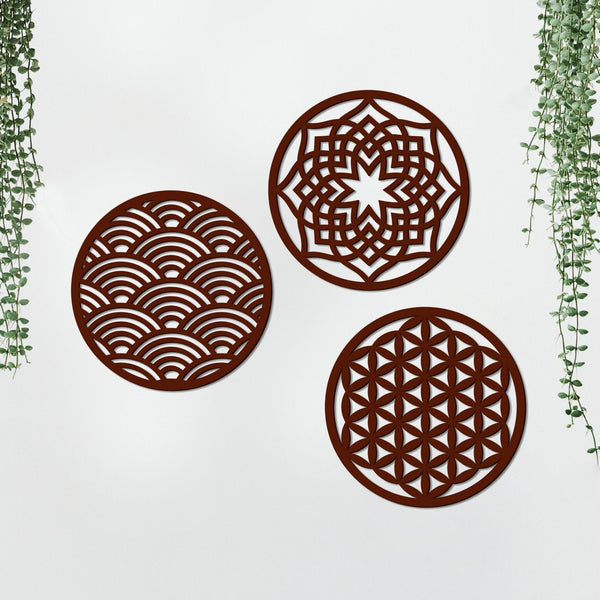Geometric Circles Premium Wooden Wall Hanging – Modern Elegance Meets Timeless Craft