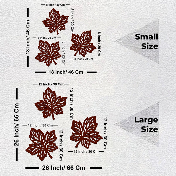 Brown Leaf Design Premium Wooden Wall Hanging – Nature’s Elegance for Your Walls