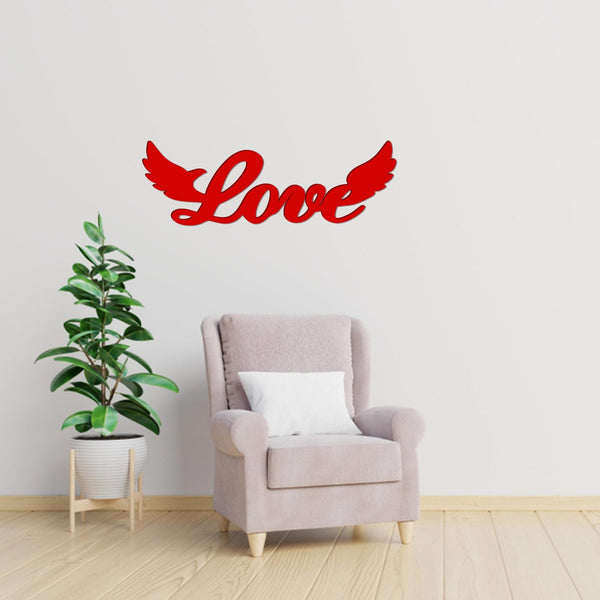 Elegant “Love” Text Premium Wooden Wall Hanging – Laser-Cut Perfection