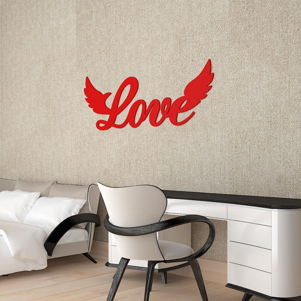 Elegant “Love” Text Premium Wooden Wall Hanging – Laser-Cut Perfection