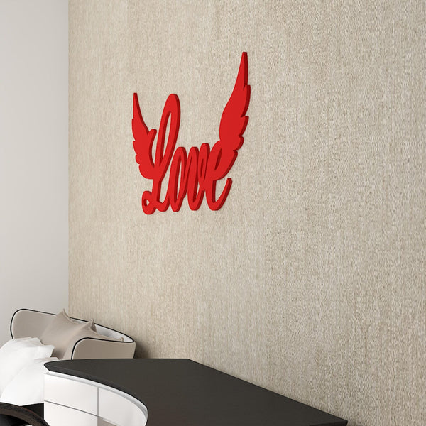 Elegant “Love” Text Premium Wooden Wall Hanging – Laser-Cut Perfection