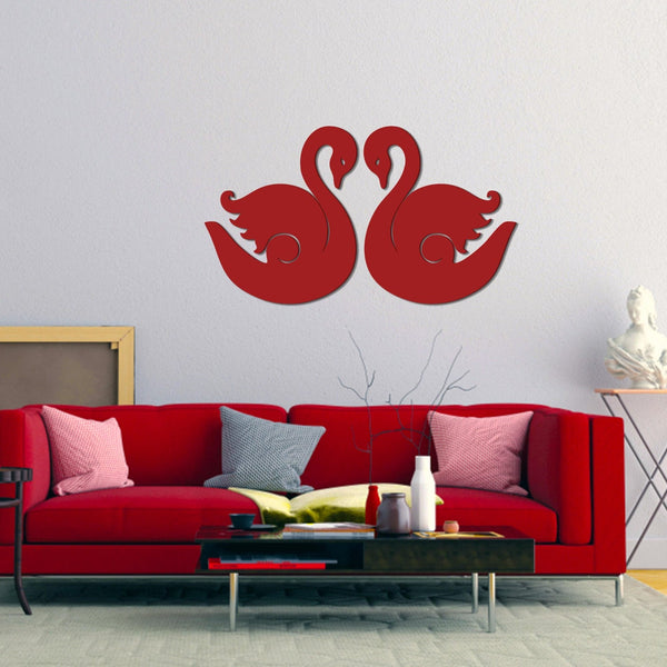 Graceful Swans – Premium Wooden Wall Hanging