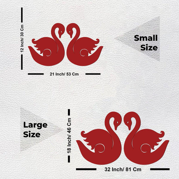 Graceful Swans – Premium Wooden Wall Hanging