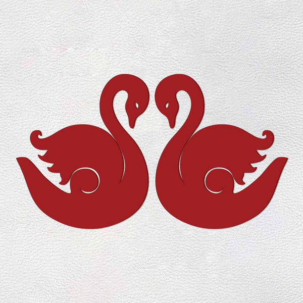 Graceful Swans – Premium Wooden Wall Hanging