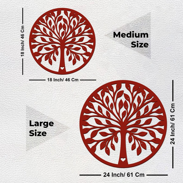 Elegant Circle Tree Design – Premium Quality Wooden Wall Hanging