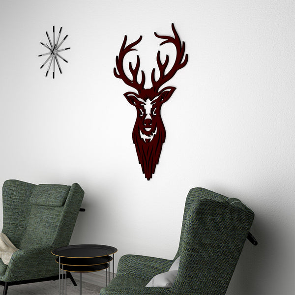 Beautiful Deer Head Premium Quality Wooden Wall Hanging
