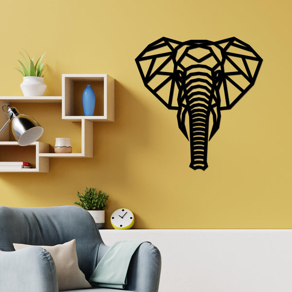 Elegant Elephant Head Wooden Wall Hanging – Premium Quality Décor