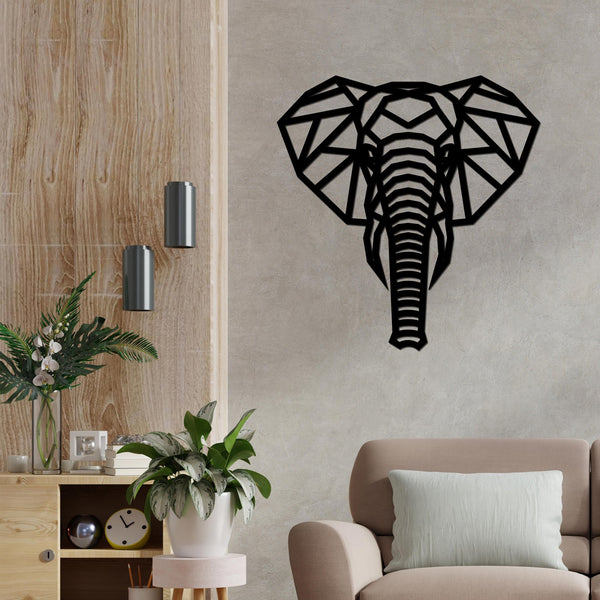 Elegant Elephant Head Wooden Wall Hanging – Premium Quality Décor
