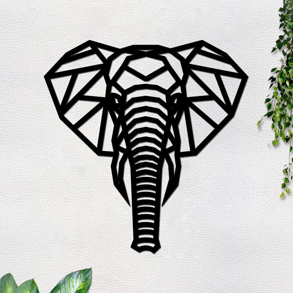 Elegant Elephant Head Wooden Wall Hanging – Premium Quality Décor
