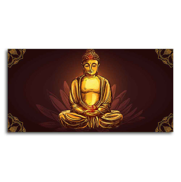 Buddha Meditating Canvas-Wall Painting