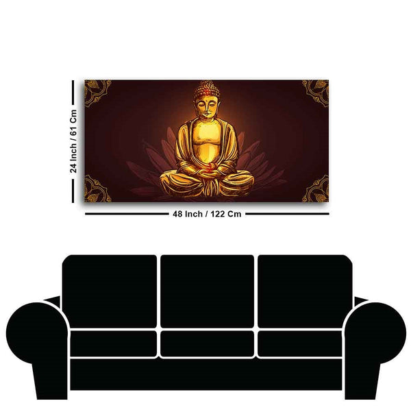 Buddha Meditating Canvas-Wall Painting