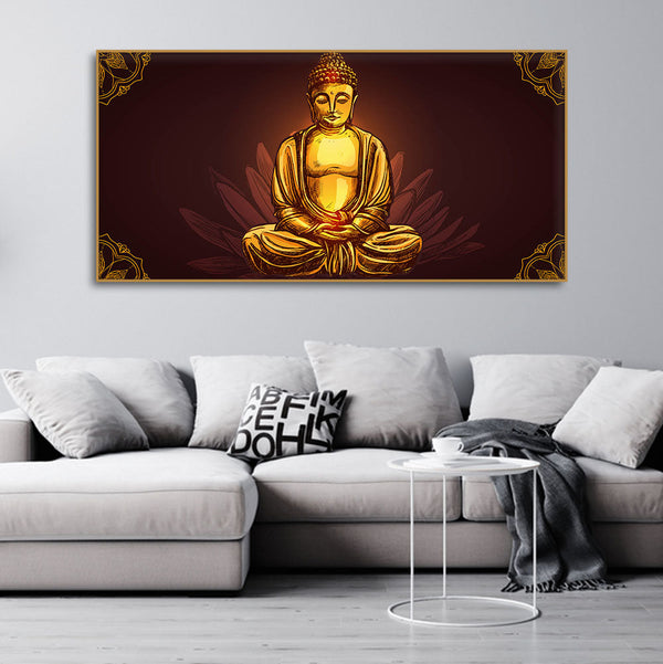 Buddha Meditating Canvas-Wall Painting