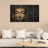 Gautam Buddha Face Wall Painting (5 Pieces)