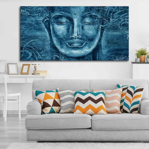 Sculpture of Buddha-Wall Painting