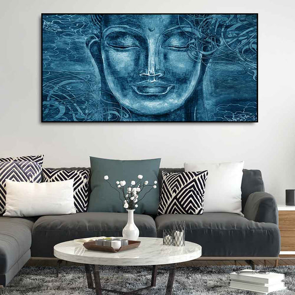 Sculpture of Buddha-Wall Painting