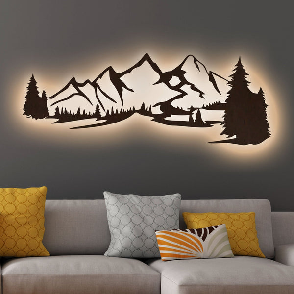 Bring the Outdoors In with Our Tree and Mountain-Inspired Wooden Wall Art