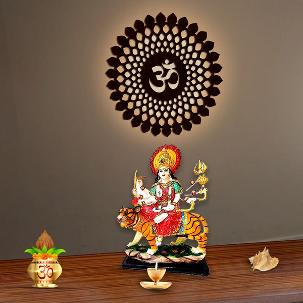 OM Mandala Backlit LED Wooden Wall Hanging – A Spiritual Masterpiece