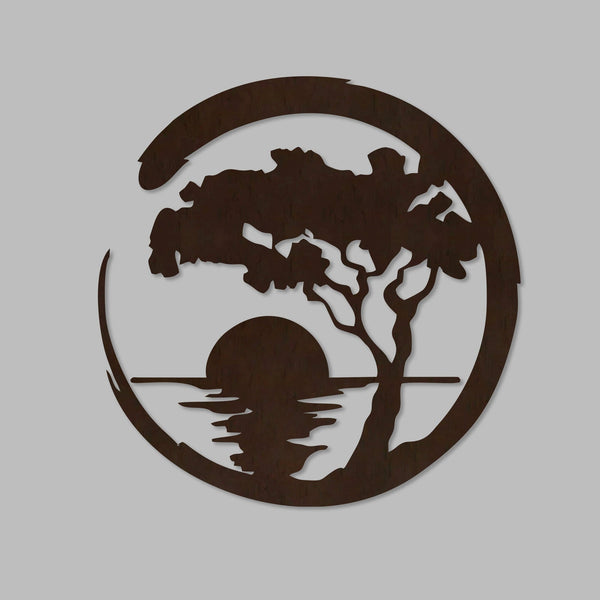 Bring Nature Home – Tree & Sunset LED Wall Art