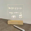 3D Acrylic Memo Board with Pen