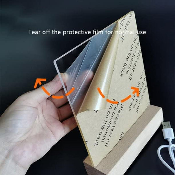 3D Acrylic Memo Board with Pen