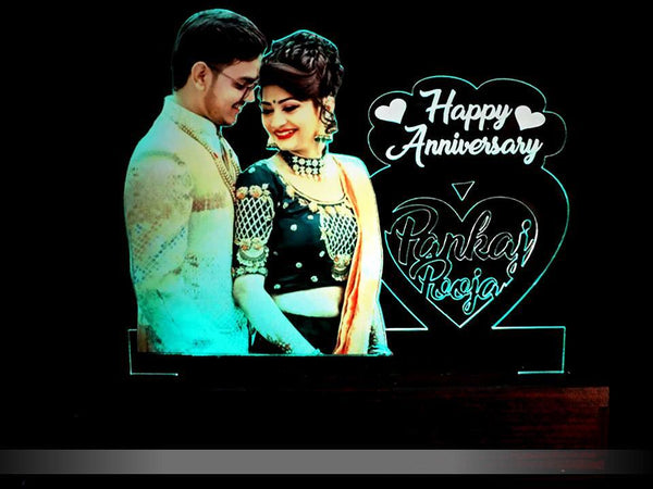 Heart-shaped Table Lamp Multi-colored - Gifty