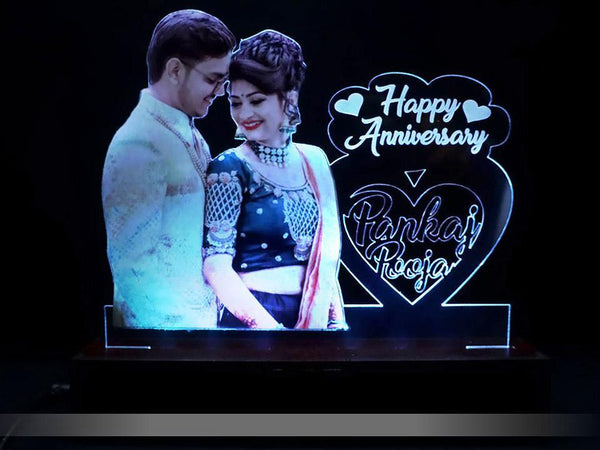 Heart-shaped Table Lamp Multi-colored - Gifty