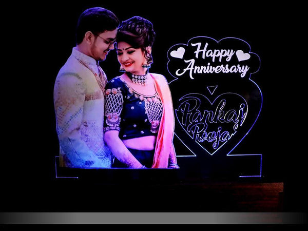 Heart-shaped Table Lamp Multi-colored - Gifty