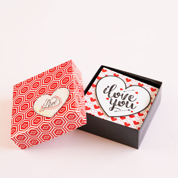 Mini scrapbook album - I love you