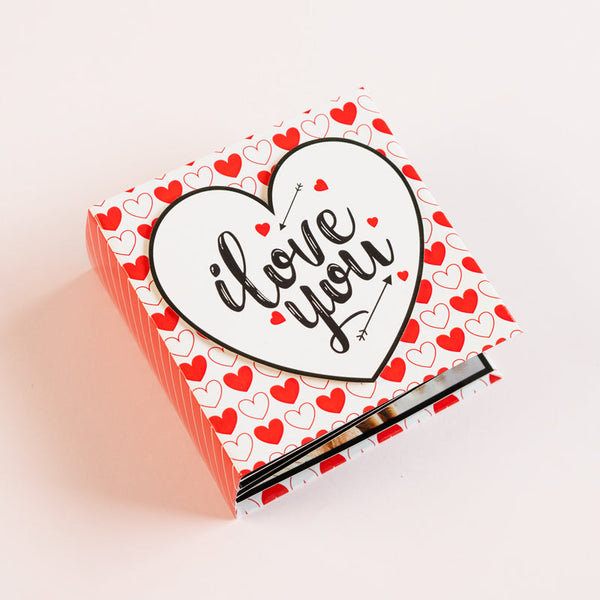 Mini scrapbook album - I love you