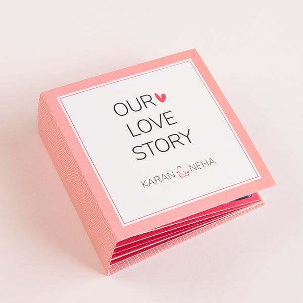 Mini scrapbook album - Our love story