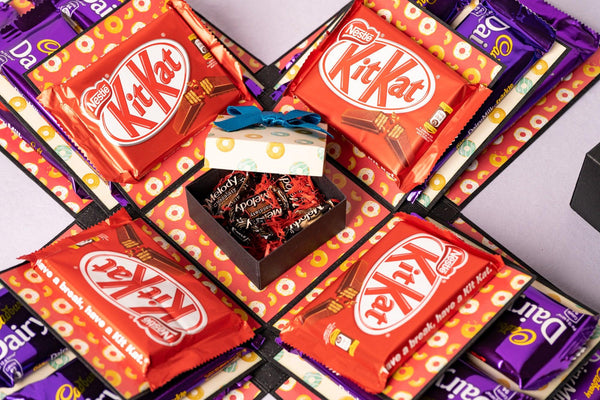 Blue Donut Chocolate Explosion Box - Gifty