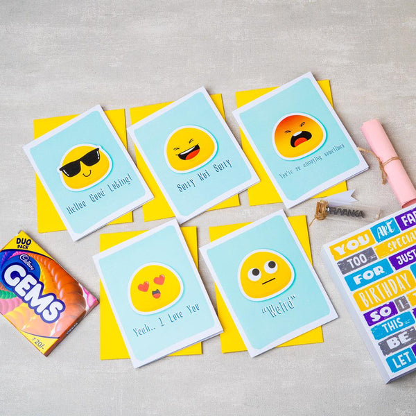 Emoji Cards in a Mail Box - Gifty