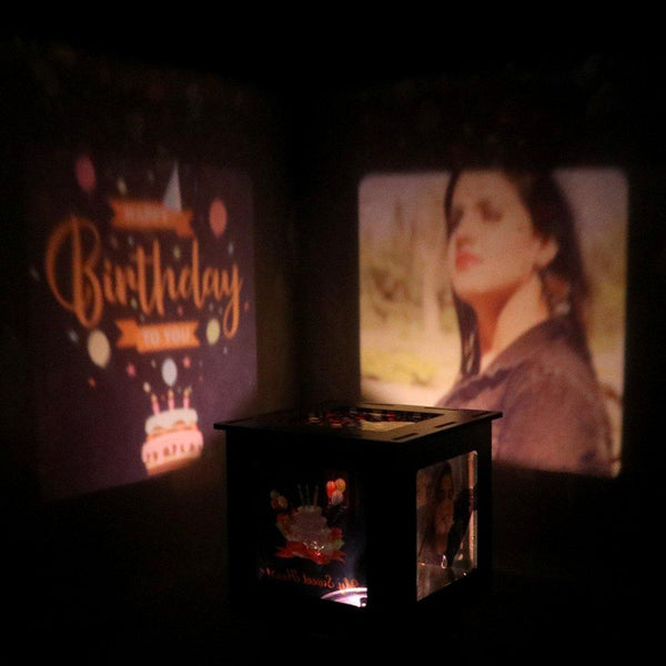Rotating Photo Shadow Box (Customised) - Gifty