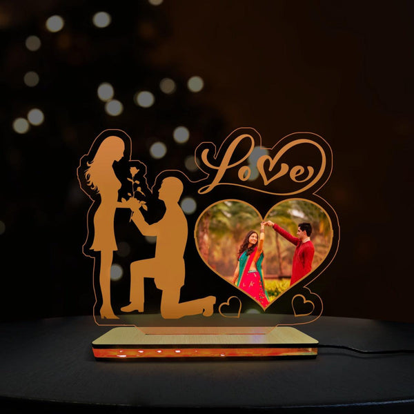 Couple Acrylic Table Top (Multicolour) - Gifty