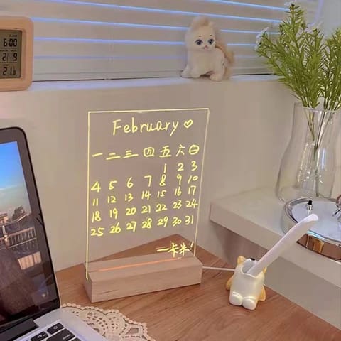 3D Acrylic Memo Board with Pen