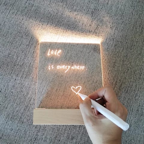 3D Acrylic Memo Board with Pen