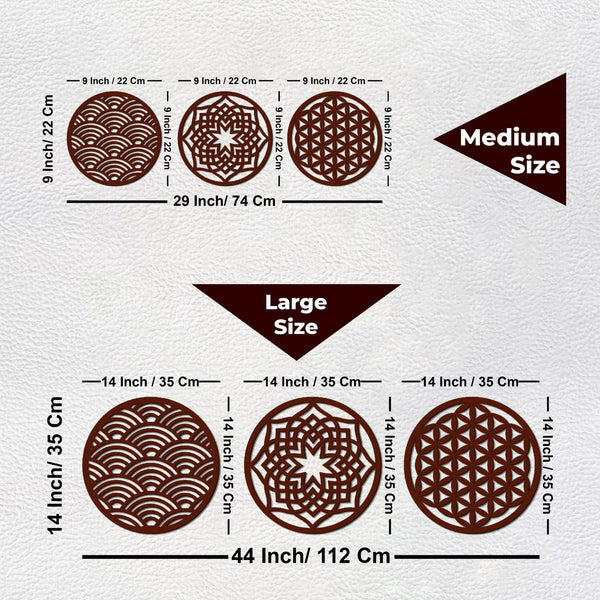 Geometric Circles Premium Wooden Wall Hanging – Modern Elegance Meets Timeless Craft