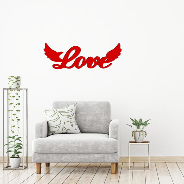 Elegant “Love” Text Premium Wooden Wall Hanging – Laser-Cut Perfection