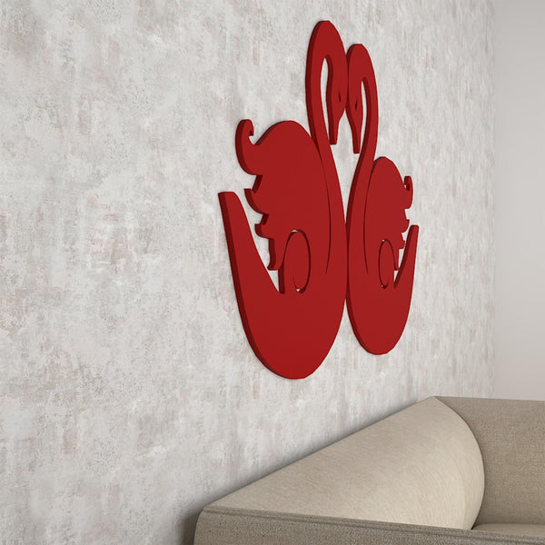Graceful Swans – Premium Wooden Wall Hanging