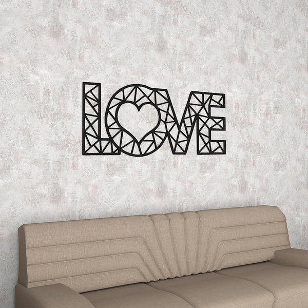 “LOVE” – Black Designer Wooden Wall Hanging