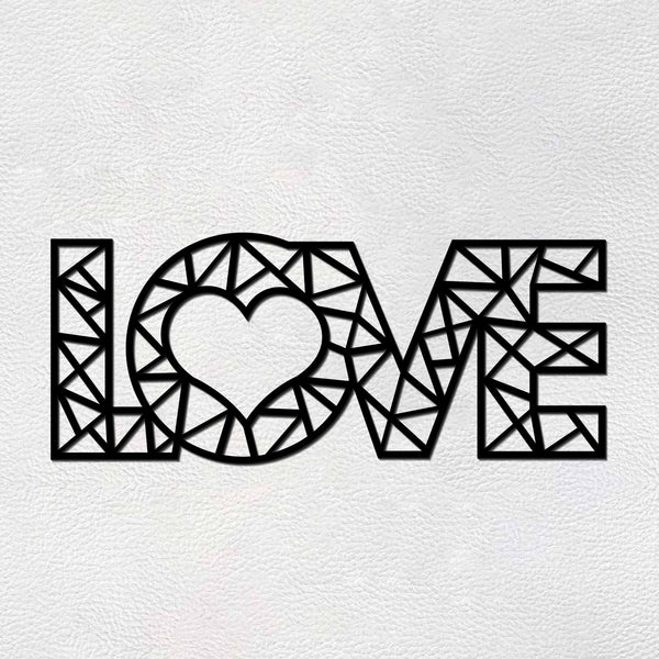 “LOVE” – Black Designer Wooden Wall Hanging