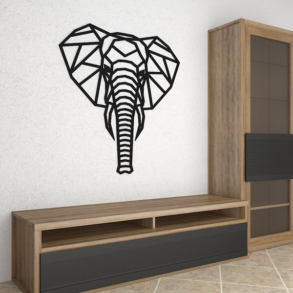 Elegant Elephant Head Wooden Wall Hanging – Premium Quality Décor
