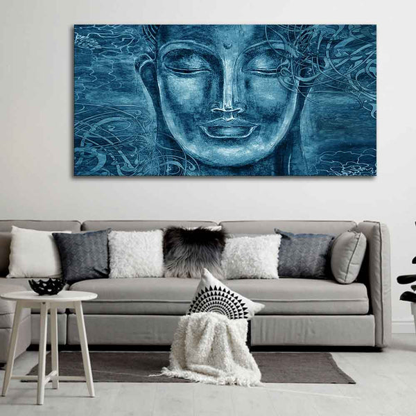 Sculpture of Buddha-Wall Painting