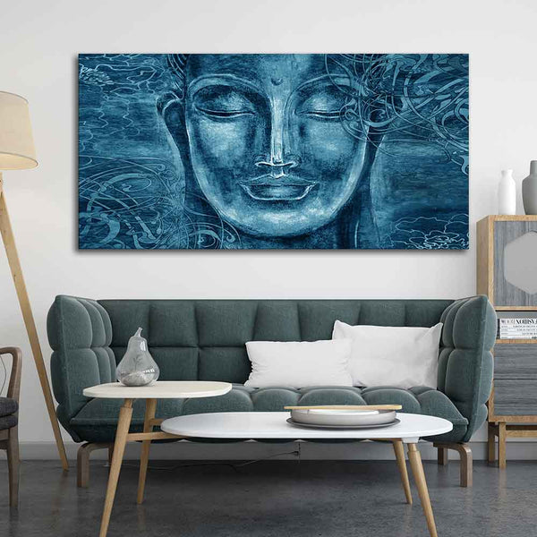 Sculpture of Buddha-Wall Painting