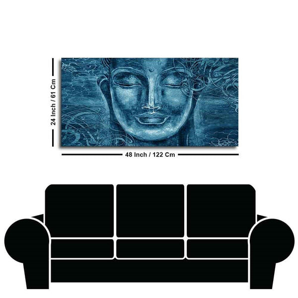Sculpture of Buddha-Wall Painting